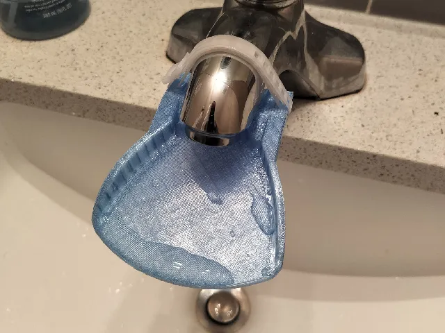 Faucet Waterfall Extension Zip-tie Friendly