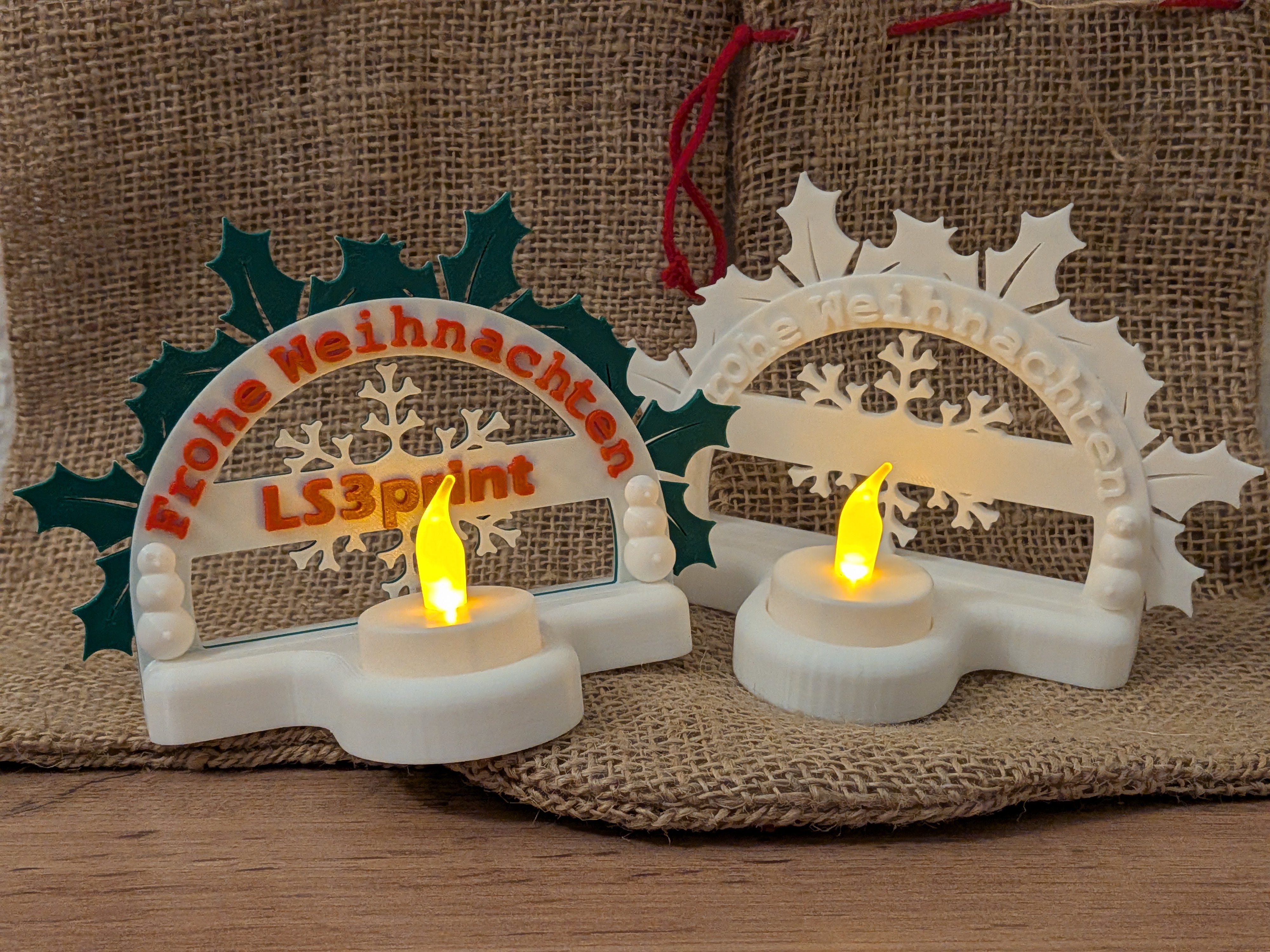 Schwibbogen Weihnachten Deko / Merry Christmas candle arch