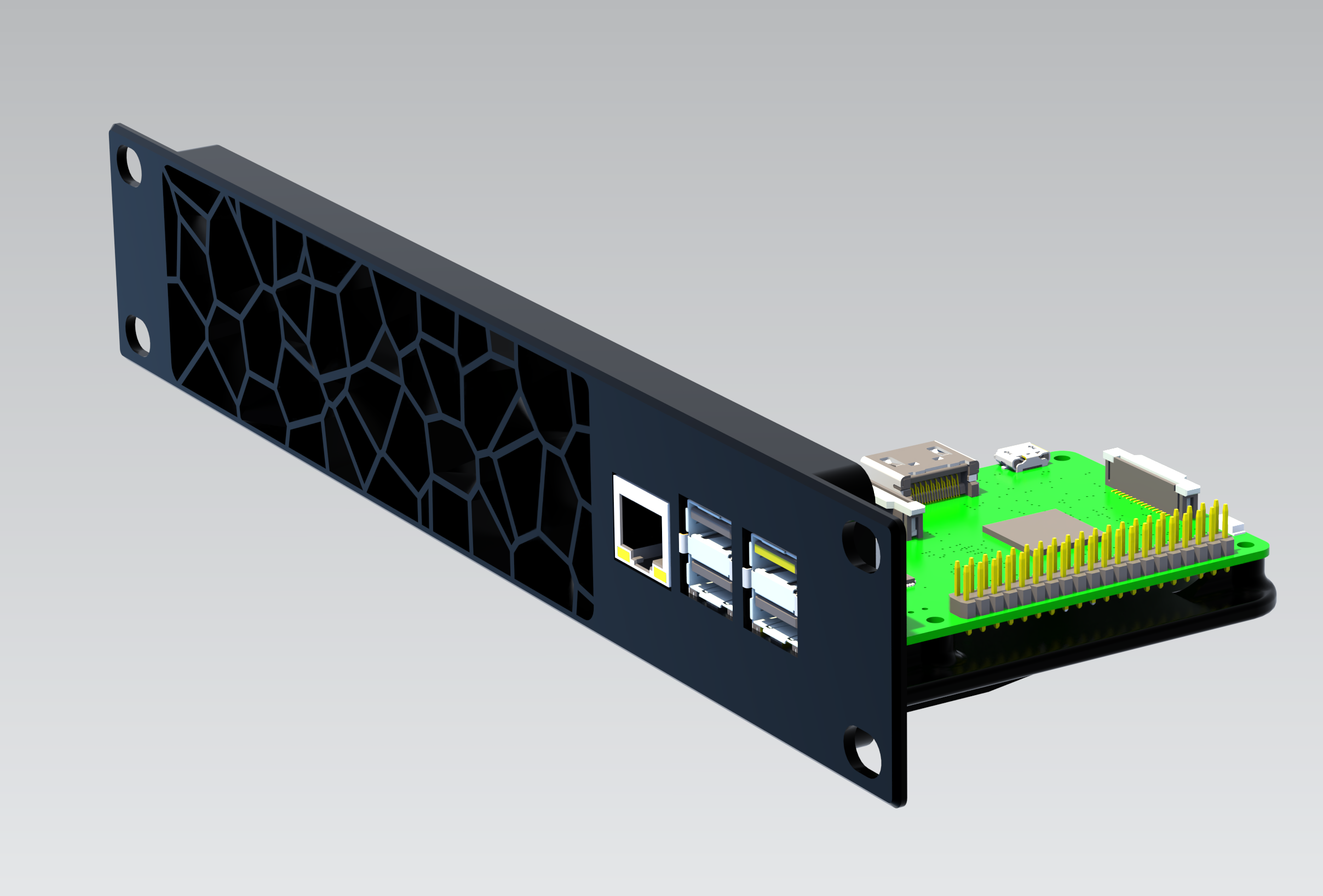10 inch rack mount Raspberri Pi 3b