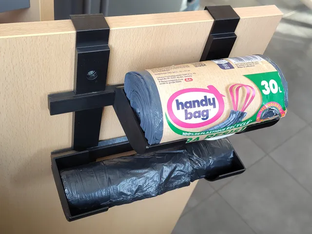 Yet Another Trash Bag Roll Holder (that can do more)