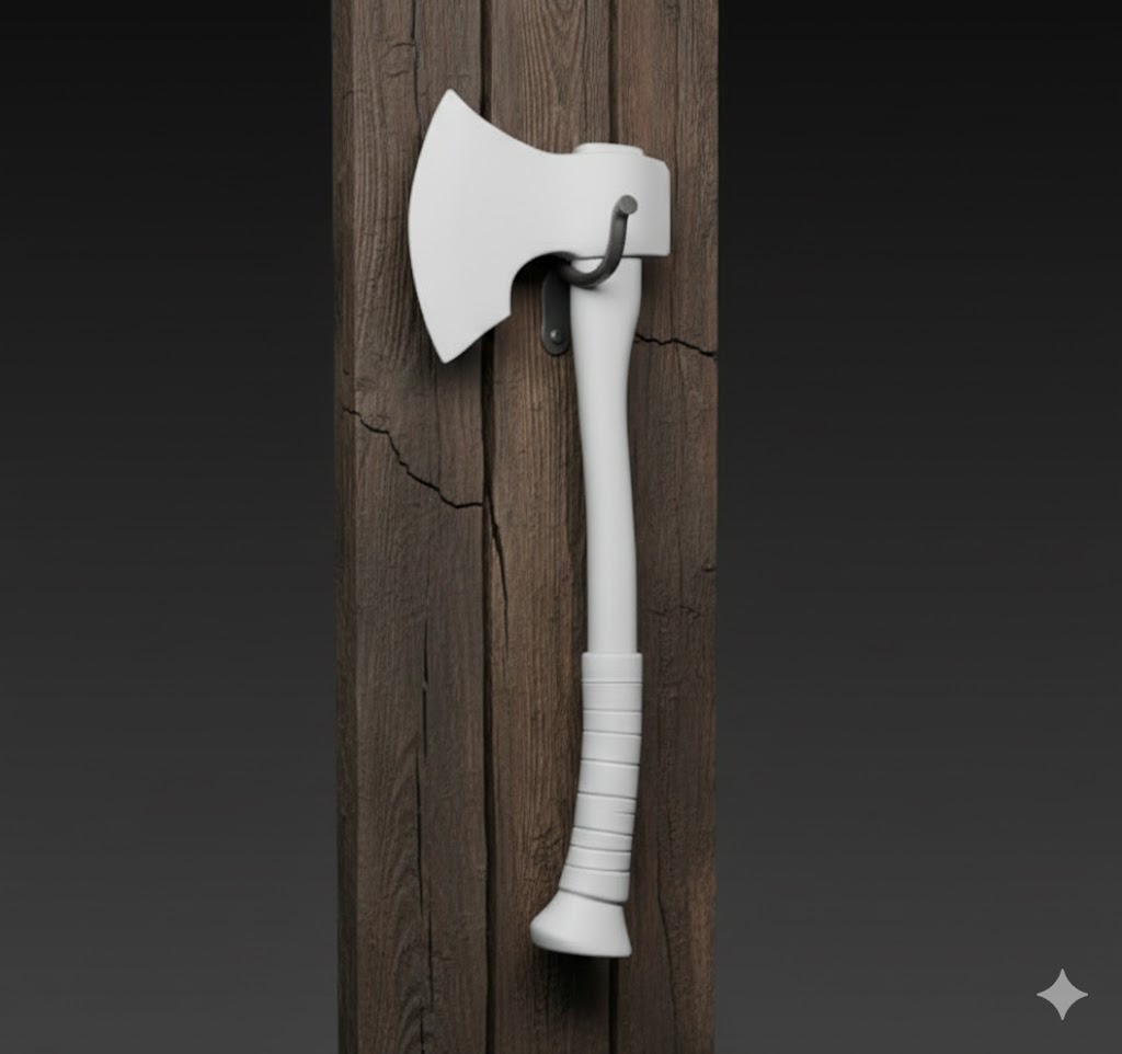 wood chopping axe