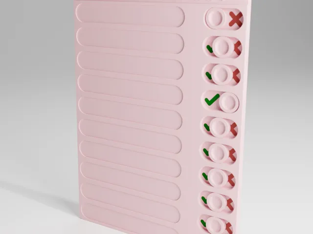 Children Daily Chores board