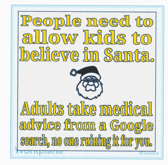 Kids and Santa Sign