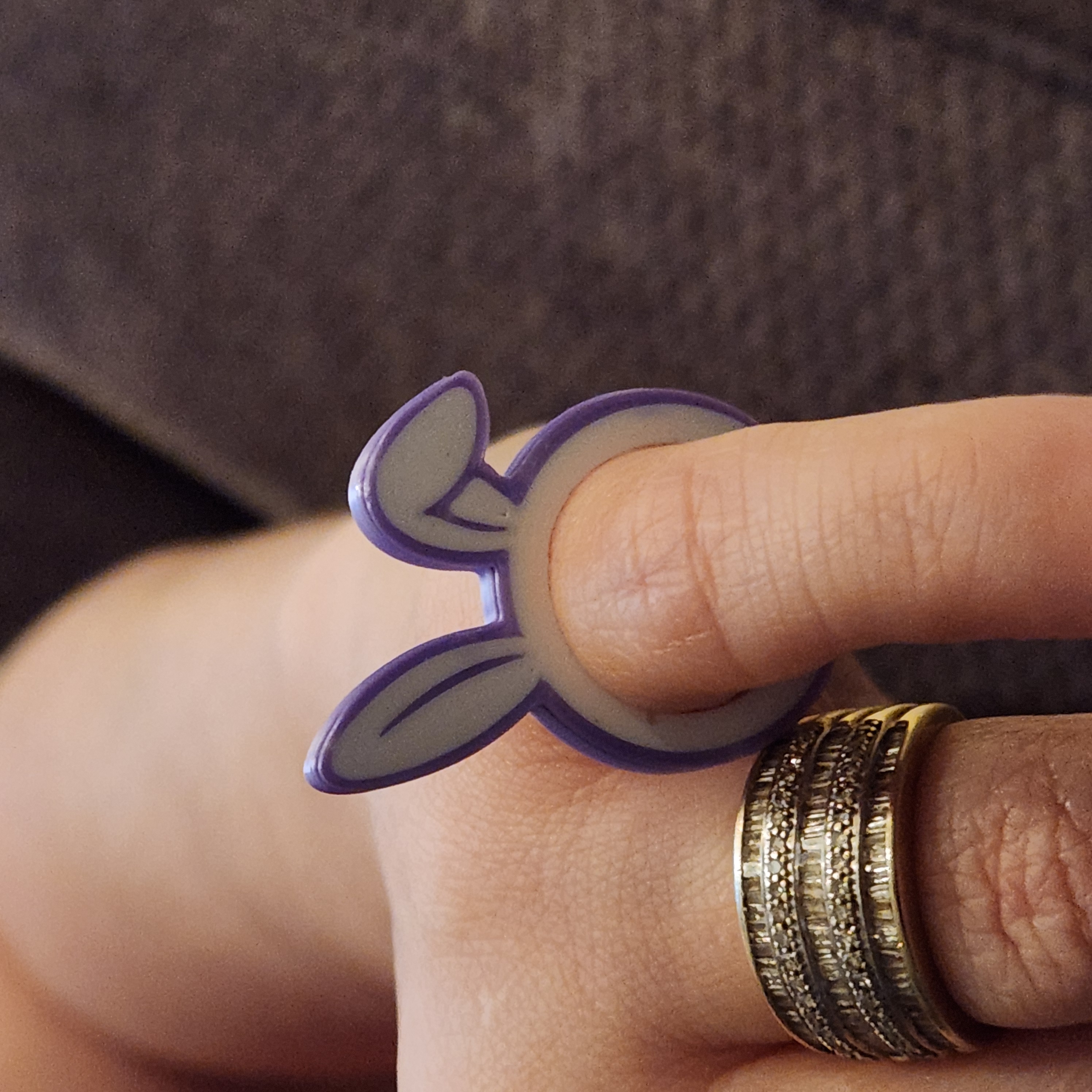 Miniatura 4 do modelo 3D Simple Easter Bunny Rings
