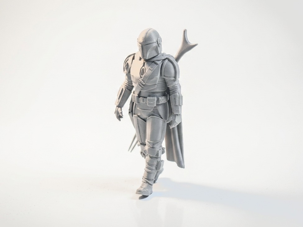 Mandalorian Warrior Figurine Star Wars 3D Printable