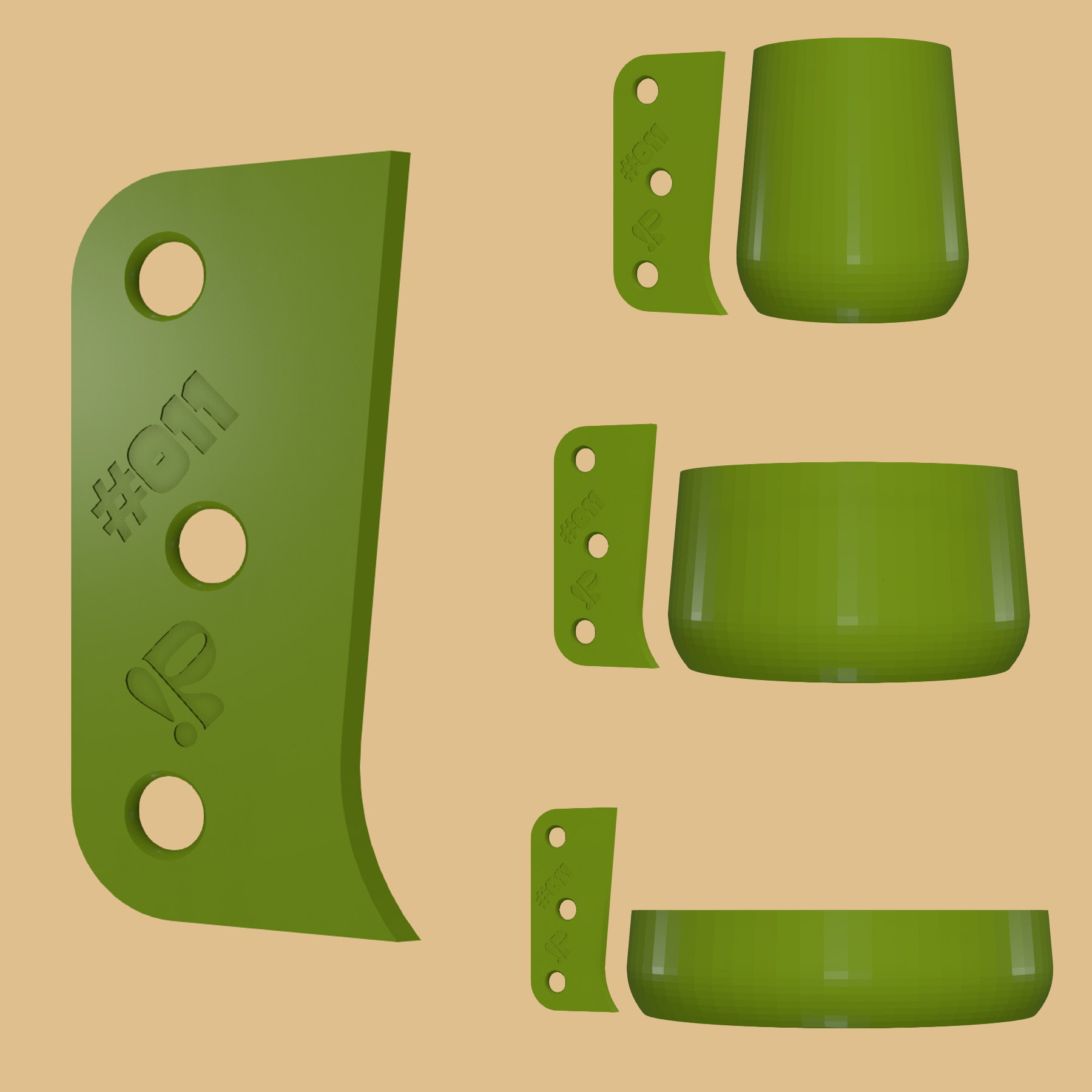 Pottery rib tool #011