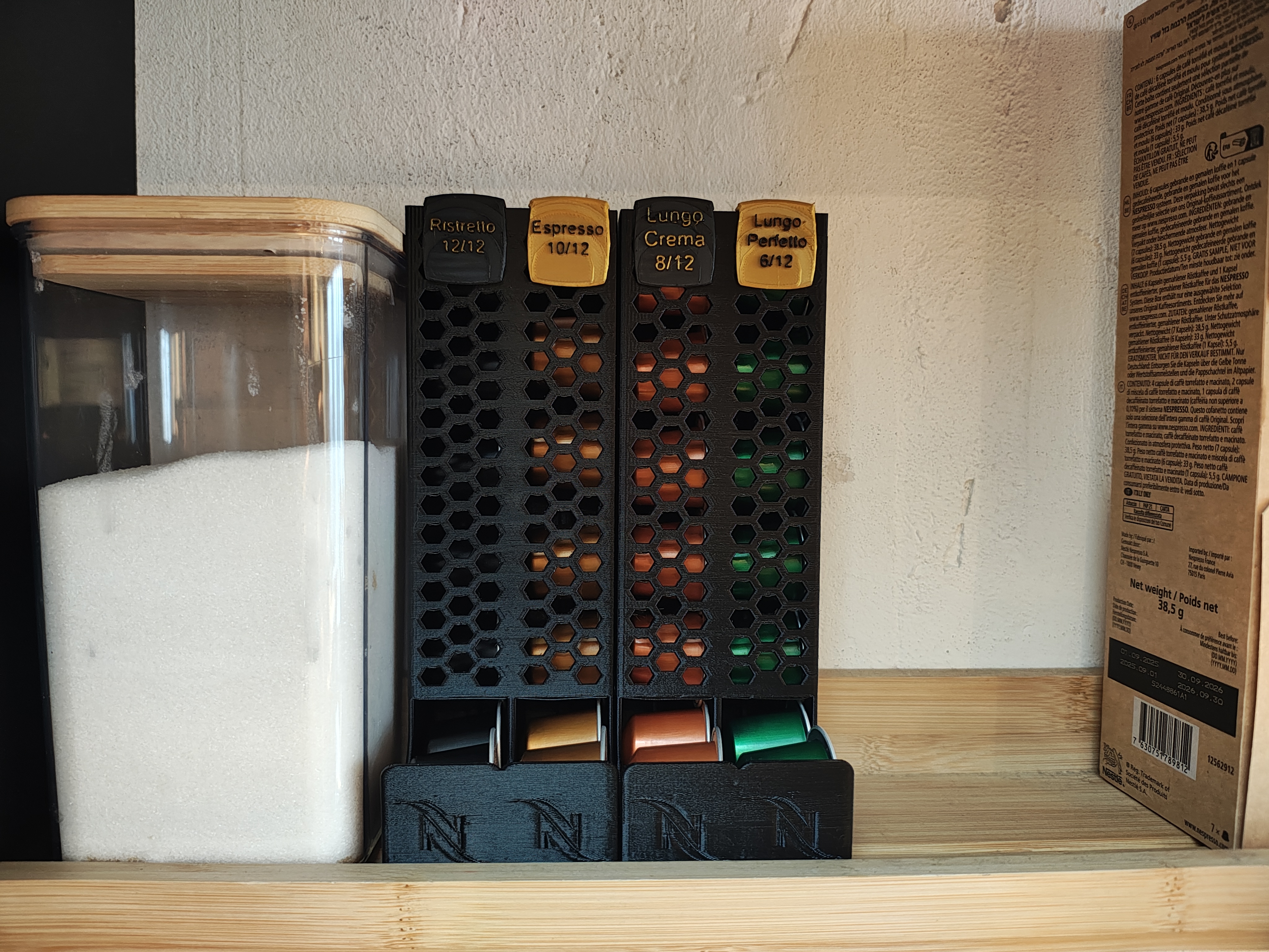 Nespresso tags for pod holder