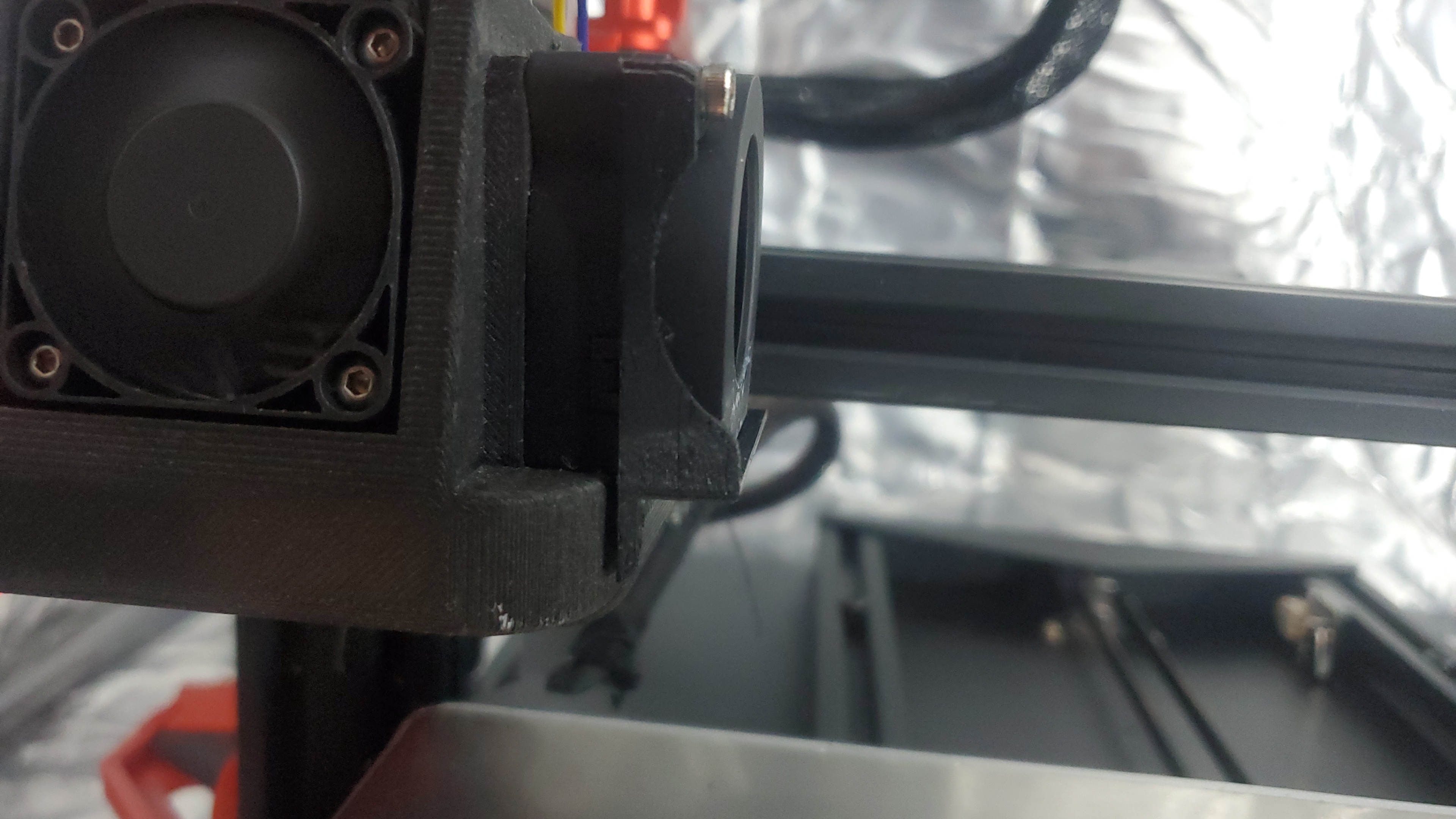 CR10S prov2 SATSANA 20mm Fan shroud fan block off plate