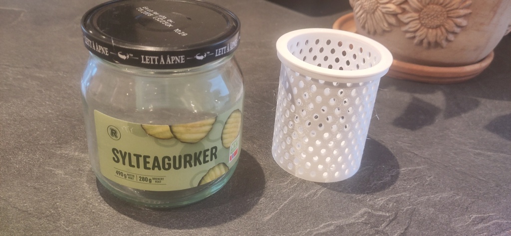 Varroa Mite Test Cup for norwegian glass