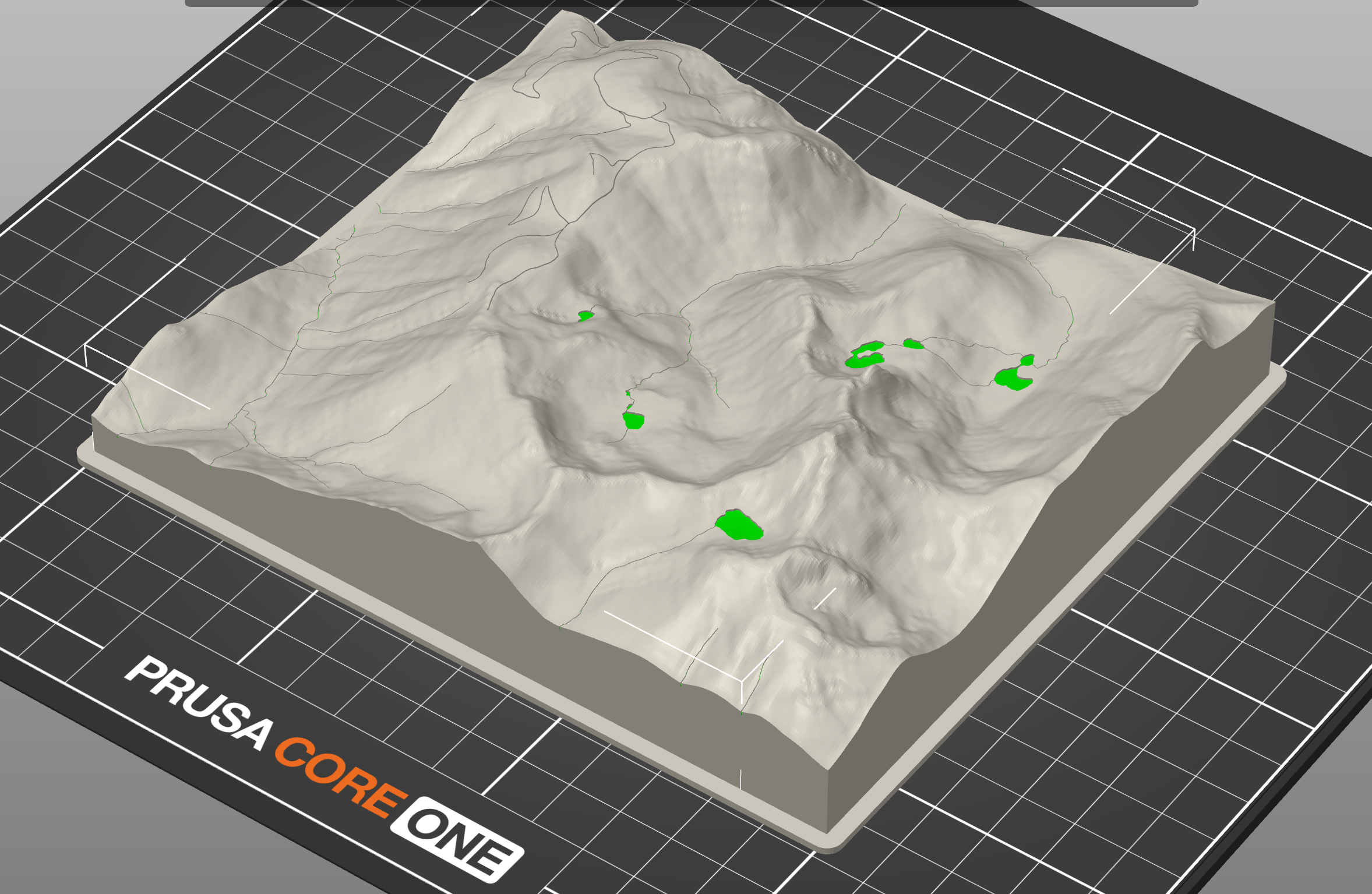 Jake's Lake and Mount Fernow 3D model