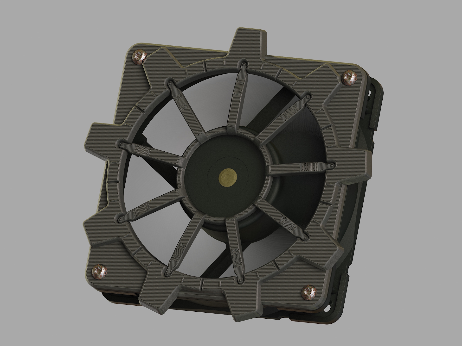 Fallout Vault Door Fan Grill