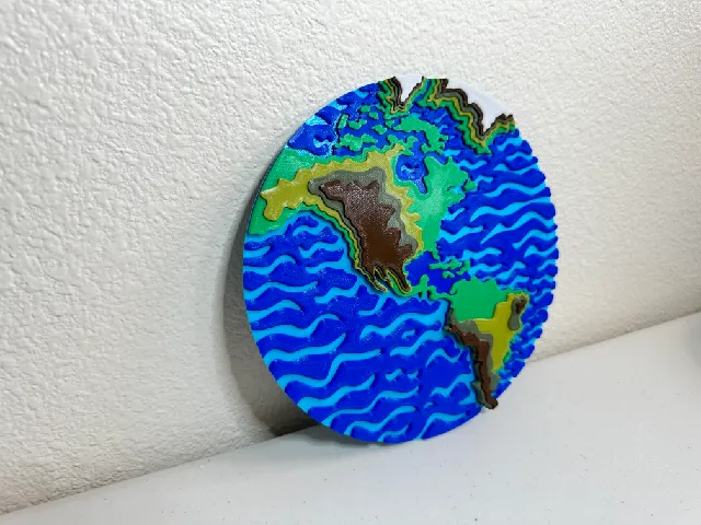 Earth 3D Wall Art