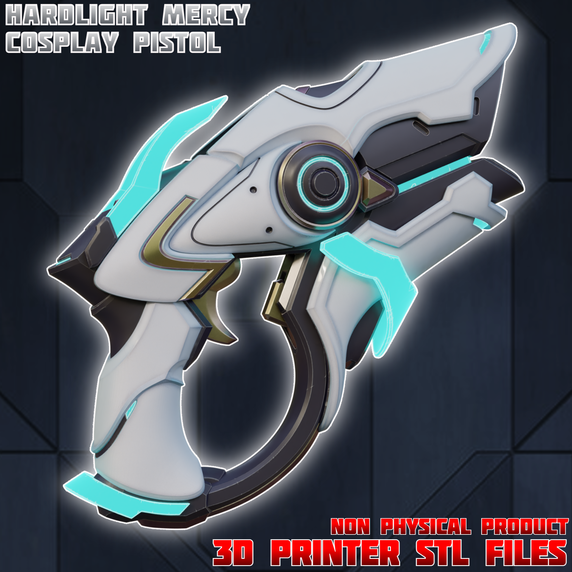 Hard Light Mercy Cosplay Pistol Propgun Overwatch