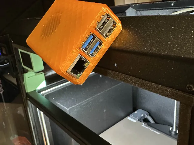 Remix: Magnetic Bottom Pi 5 Snap Fit Case for Geekpi Armor Lite v5 cooler - 10mm x 3mm magnets