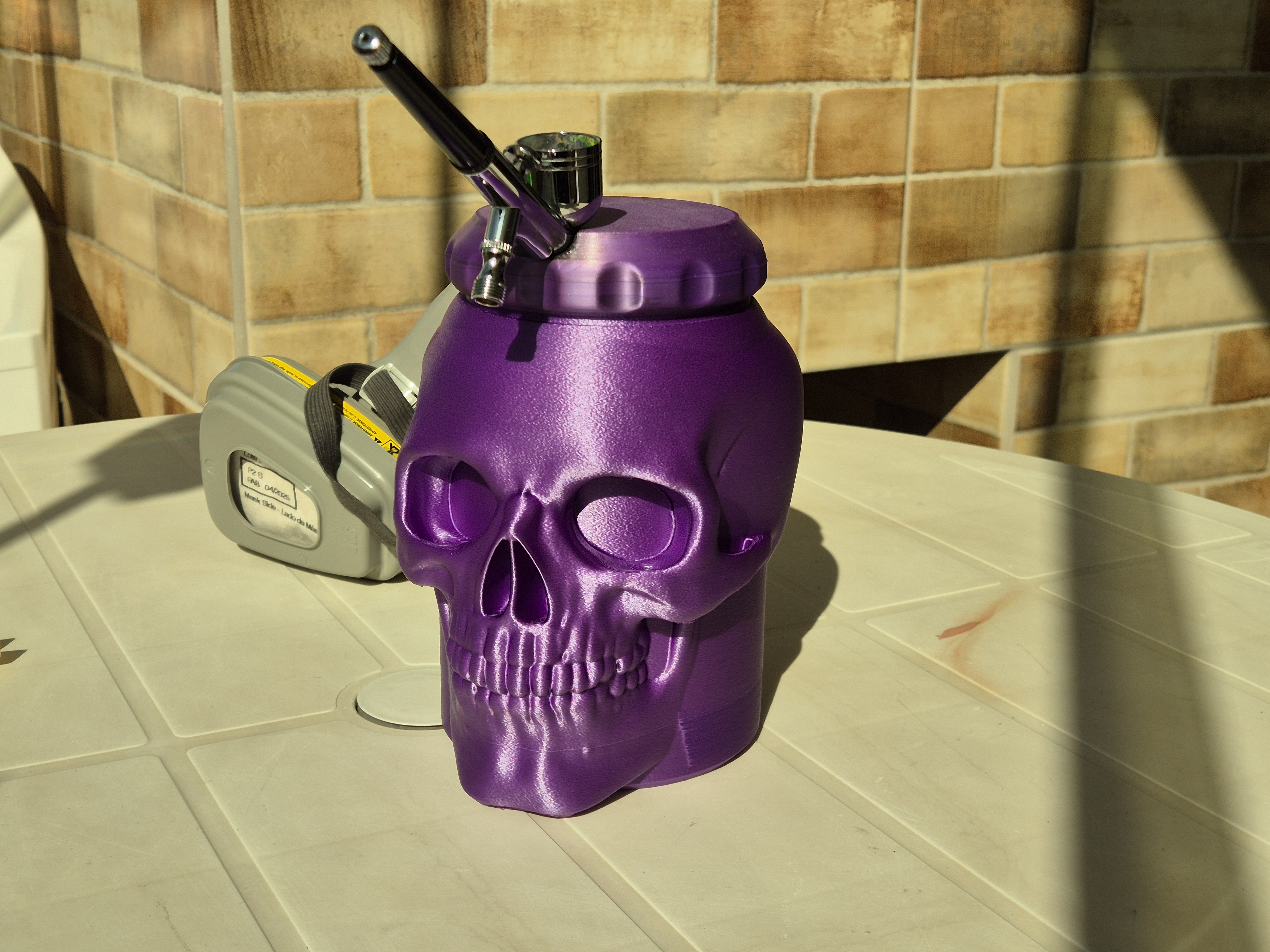 Skull Airbrush Cleaner Pot 1L / 34 fl oz