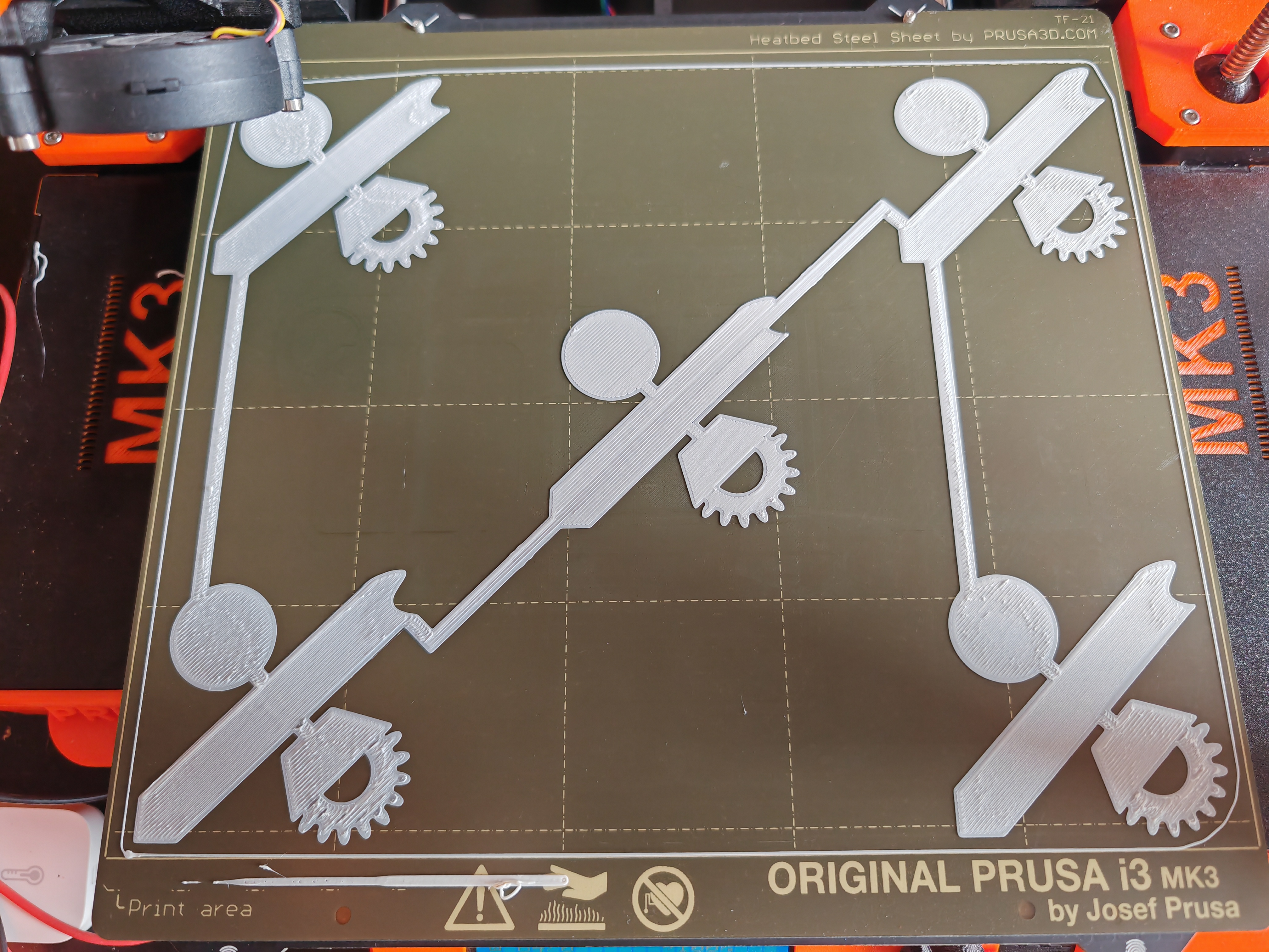 First Layer Calibration & Bed Level Test – High Visibility Design