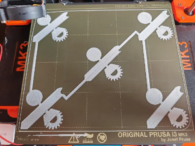 First Layer Calibration & Bed Level Test – High Visibility Design