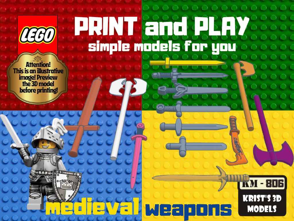 lego mediaval weapons