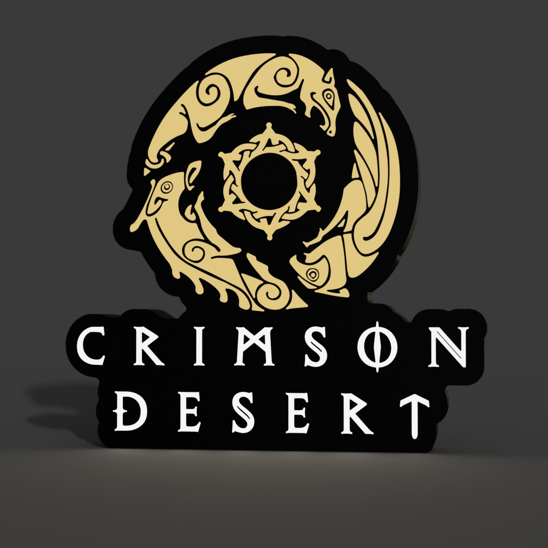 Crimson Desert Lightbox LED Lamp