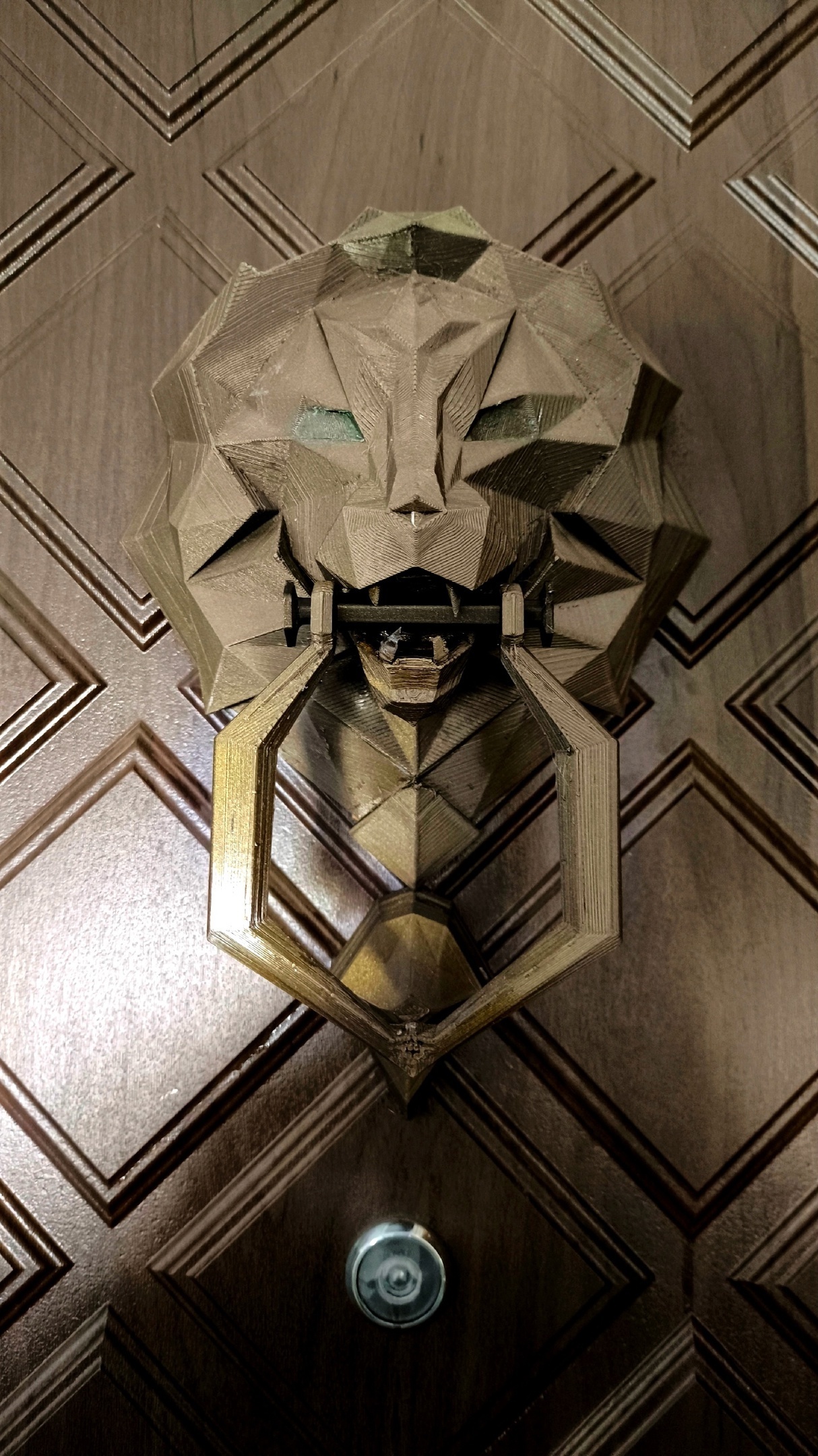 Lion door knocker