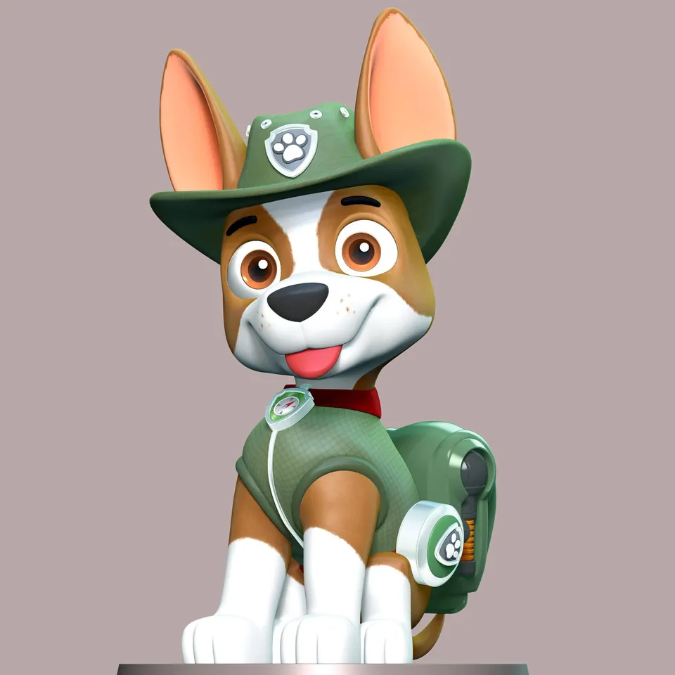 paw patrol - tracker von m.kohoutek | kostenloses stl-modell