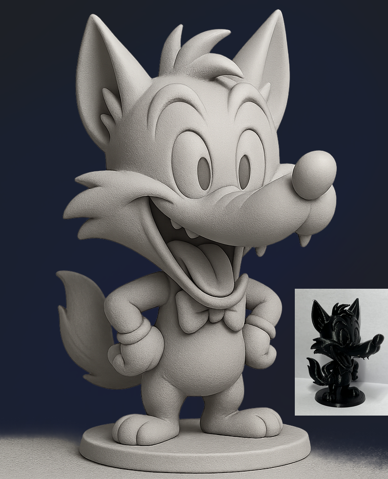 Chibi Tex Avery Wolf