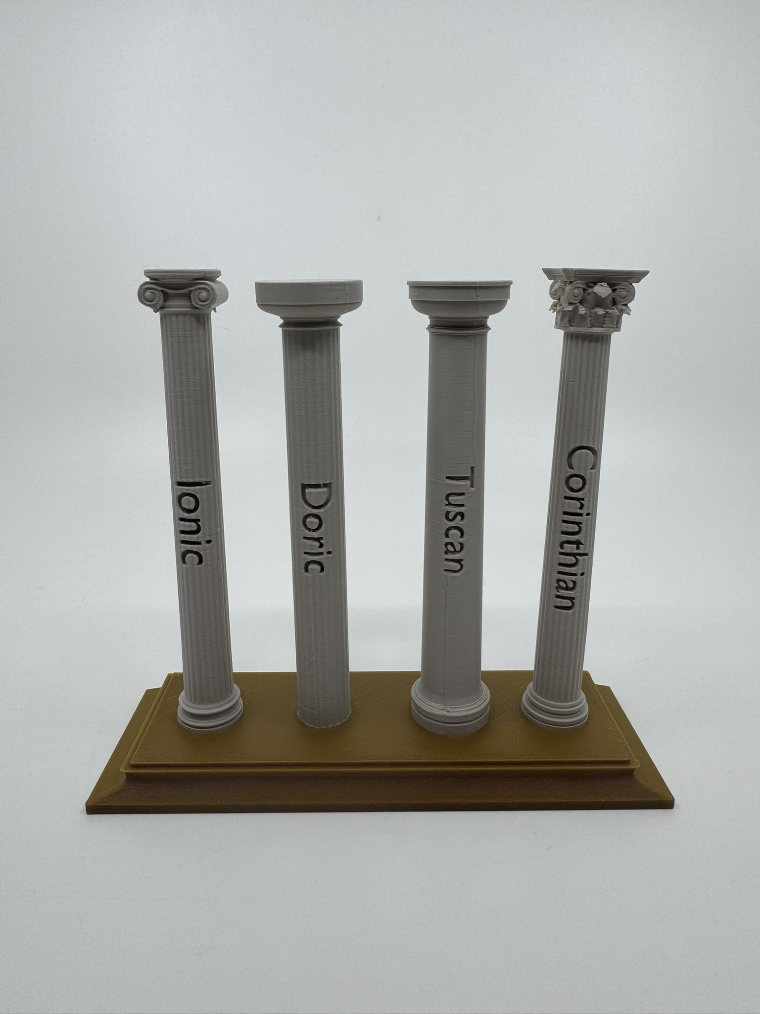 Educational Examples of Architectural Design- Column Types