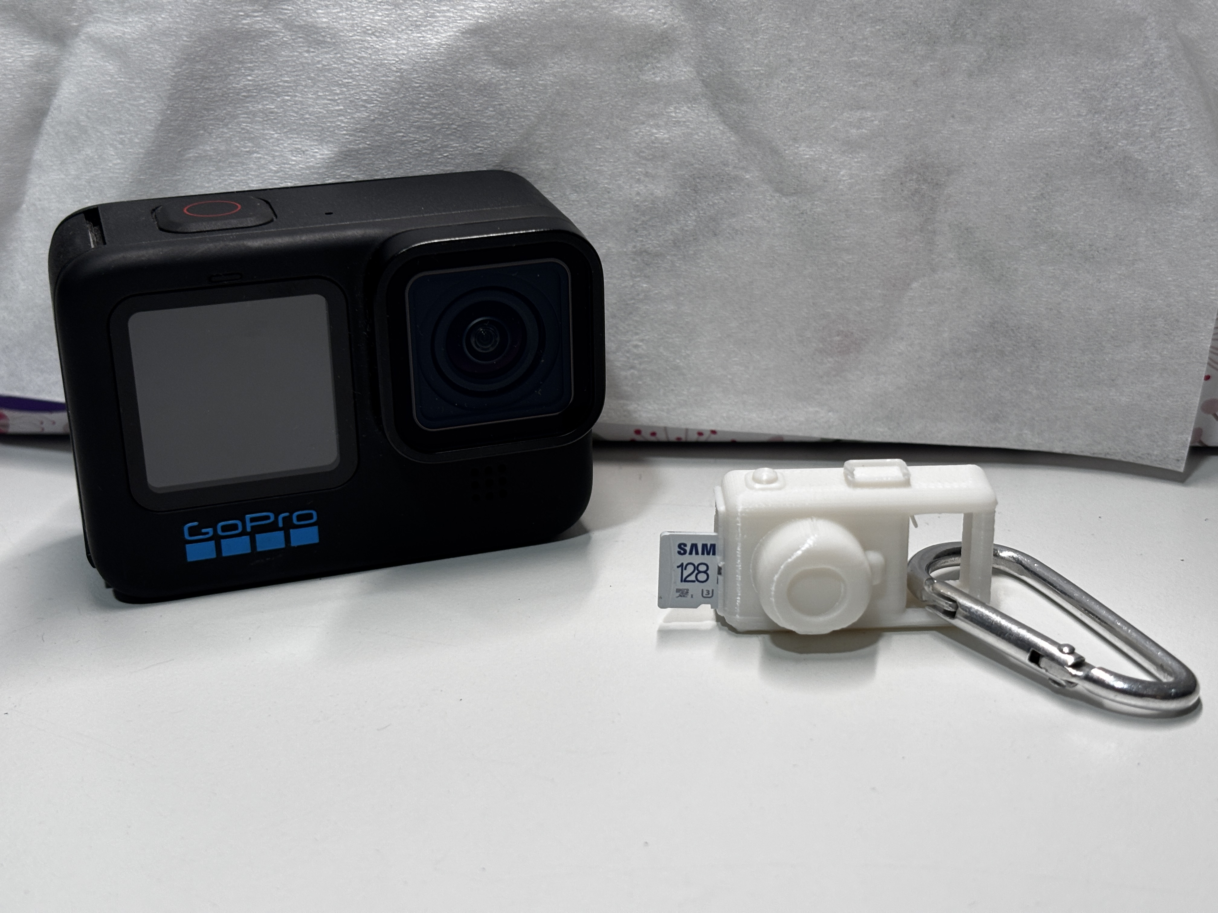 Tiny camera keychain