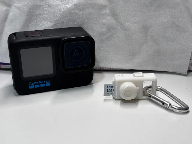 Tiny camera keychain