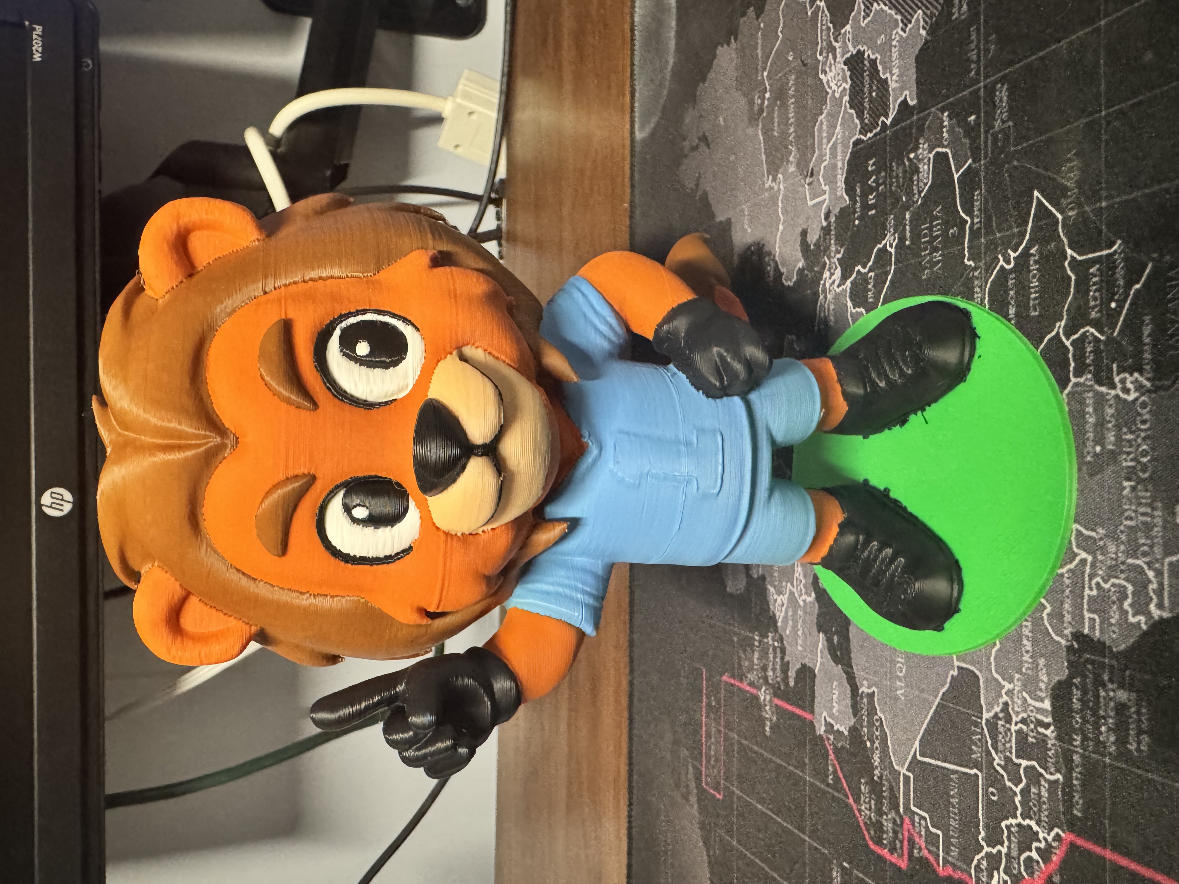 Detroit Football mascot inspired figurine