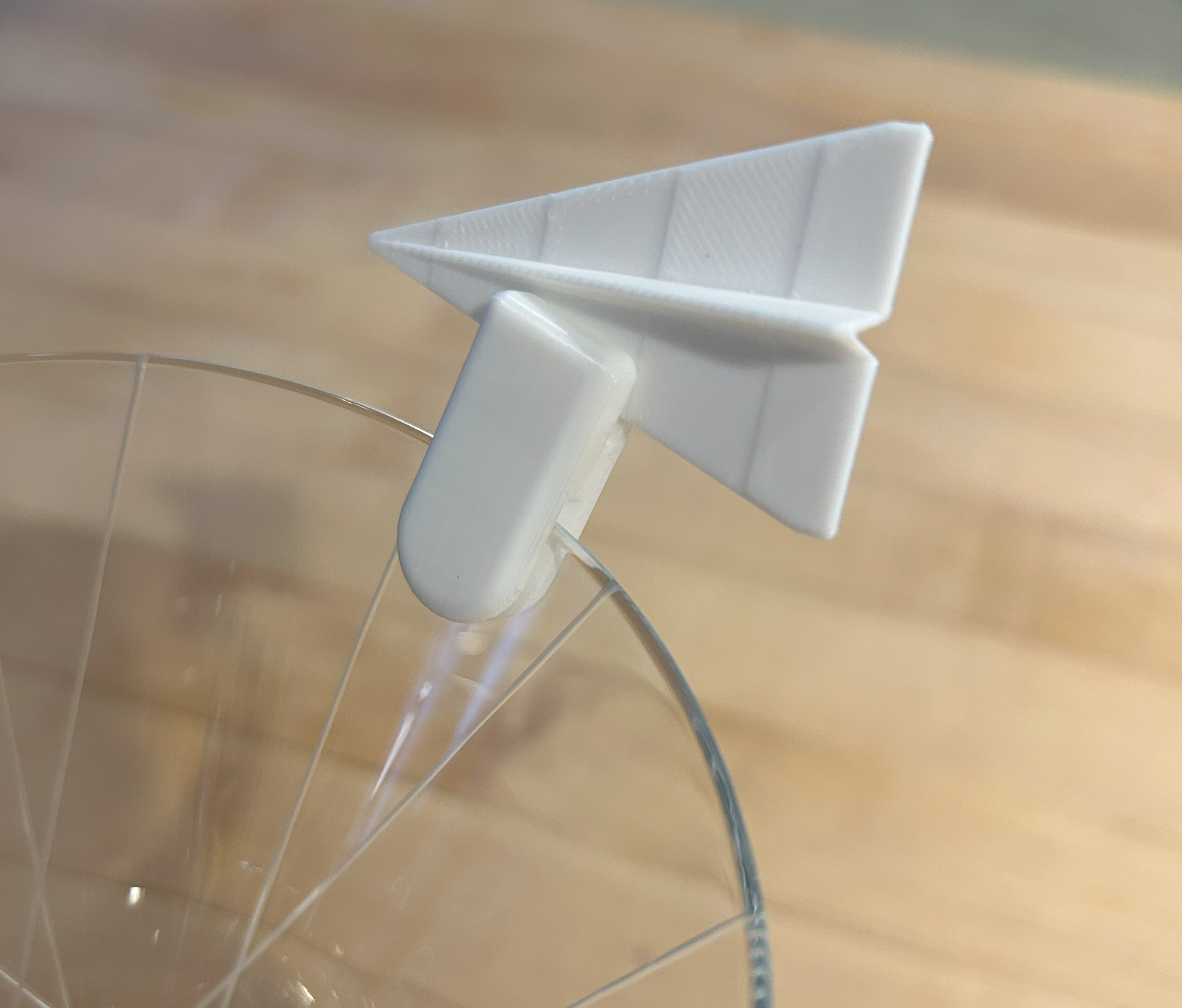 Paper Airplane Drink Charm