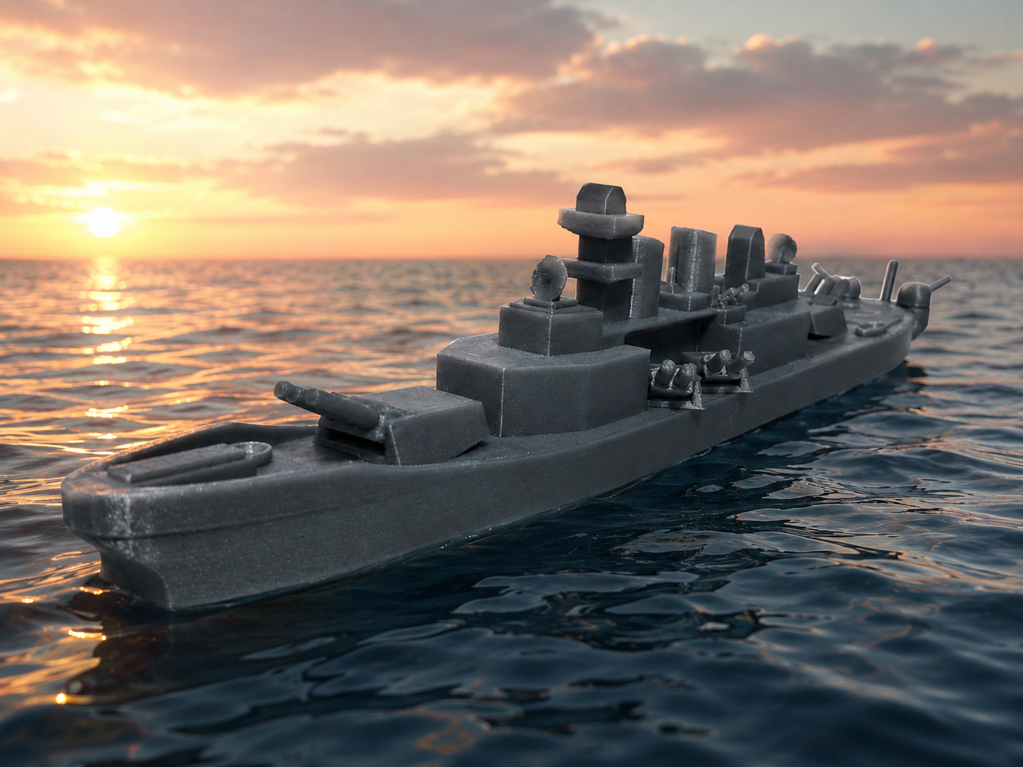 The USS Wisconsin - No Supports