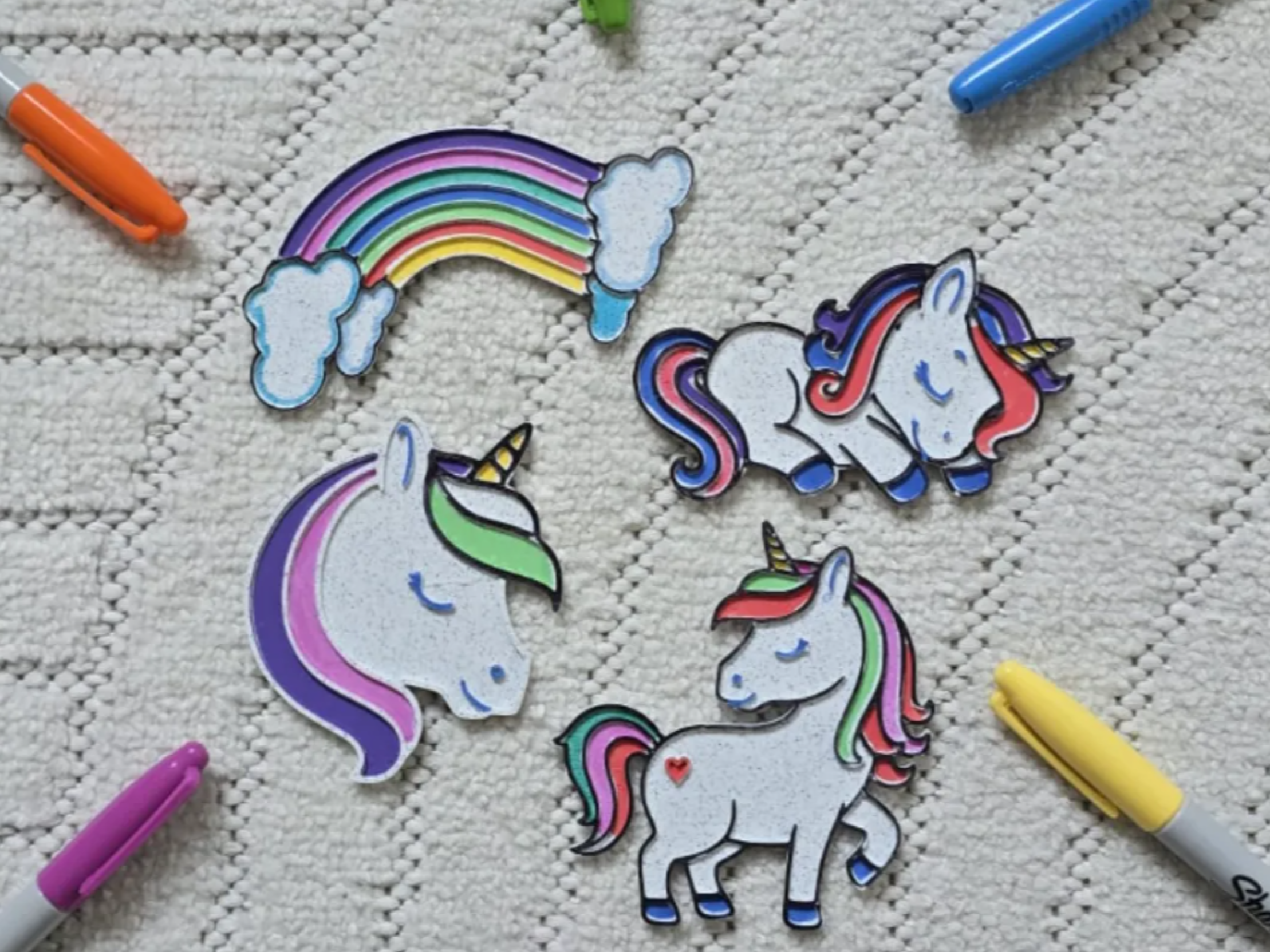 Cute Rainbow Horse Pony DIY Coloring