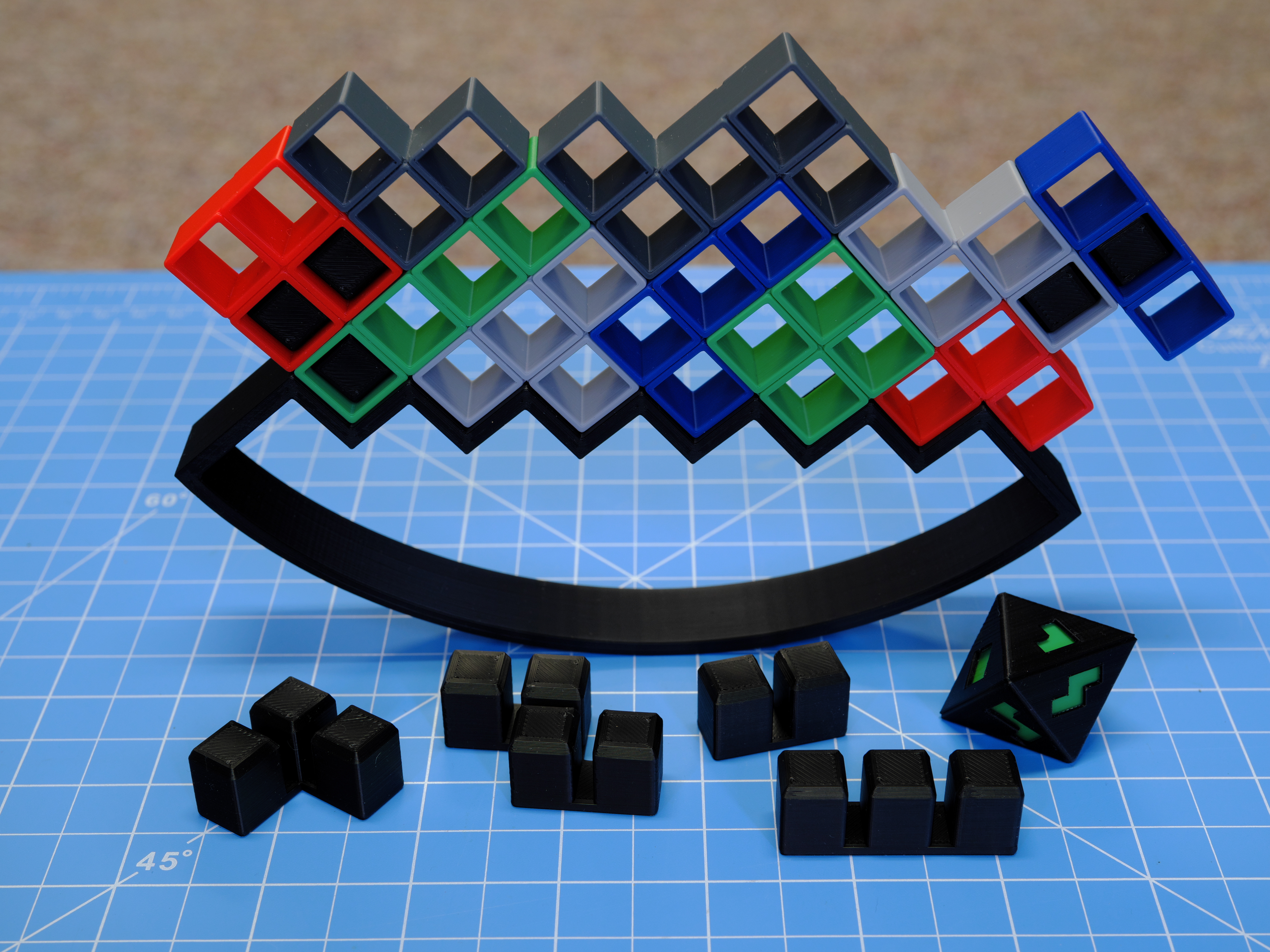 Balance Tower with Retro Blocks - Game