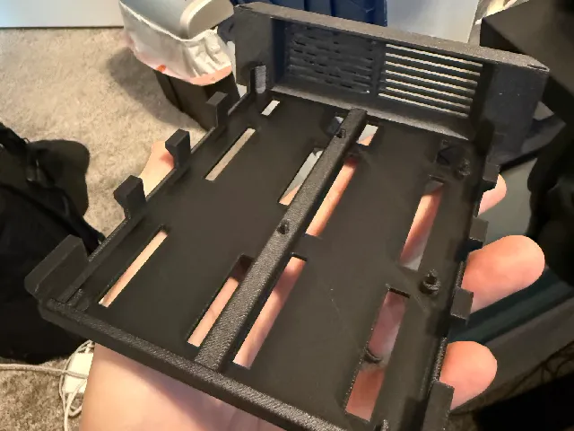Remixed Raspberry Pi tray for Meek Rack