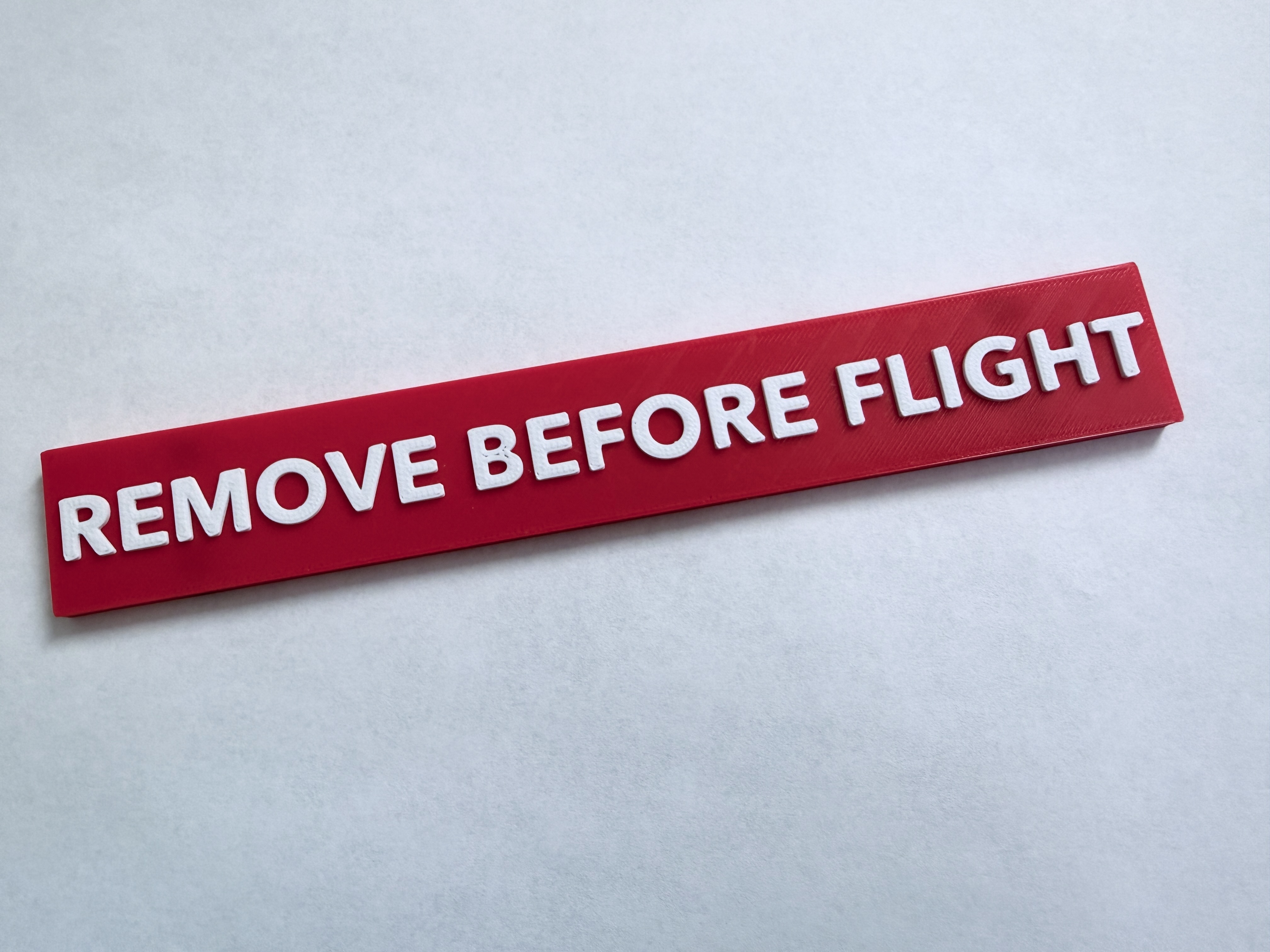 Remove Before Flight Magnetic Sign