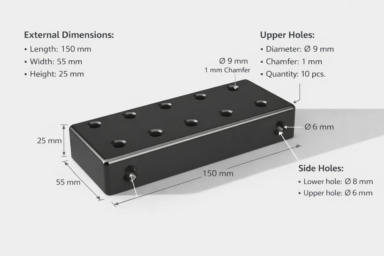 Universal Screwdriver Holder - 10 Slots