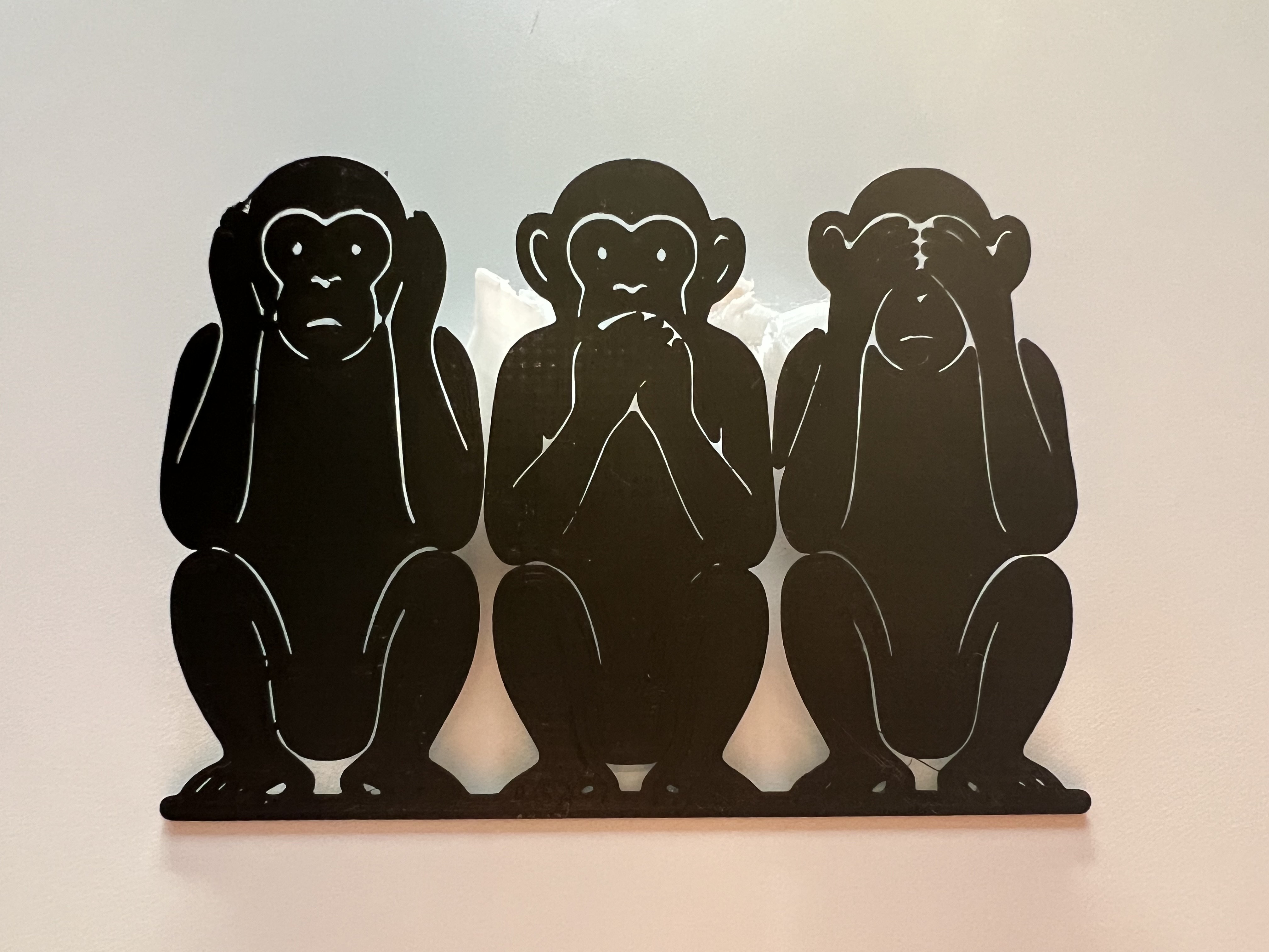 The Three Wise Monkeys Wall Art #1