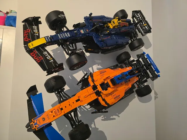 Wall mount for Lego RB Formula 1 car