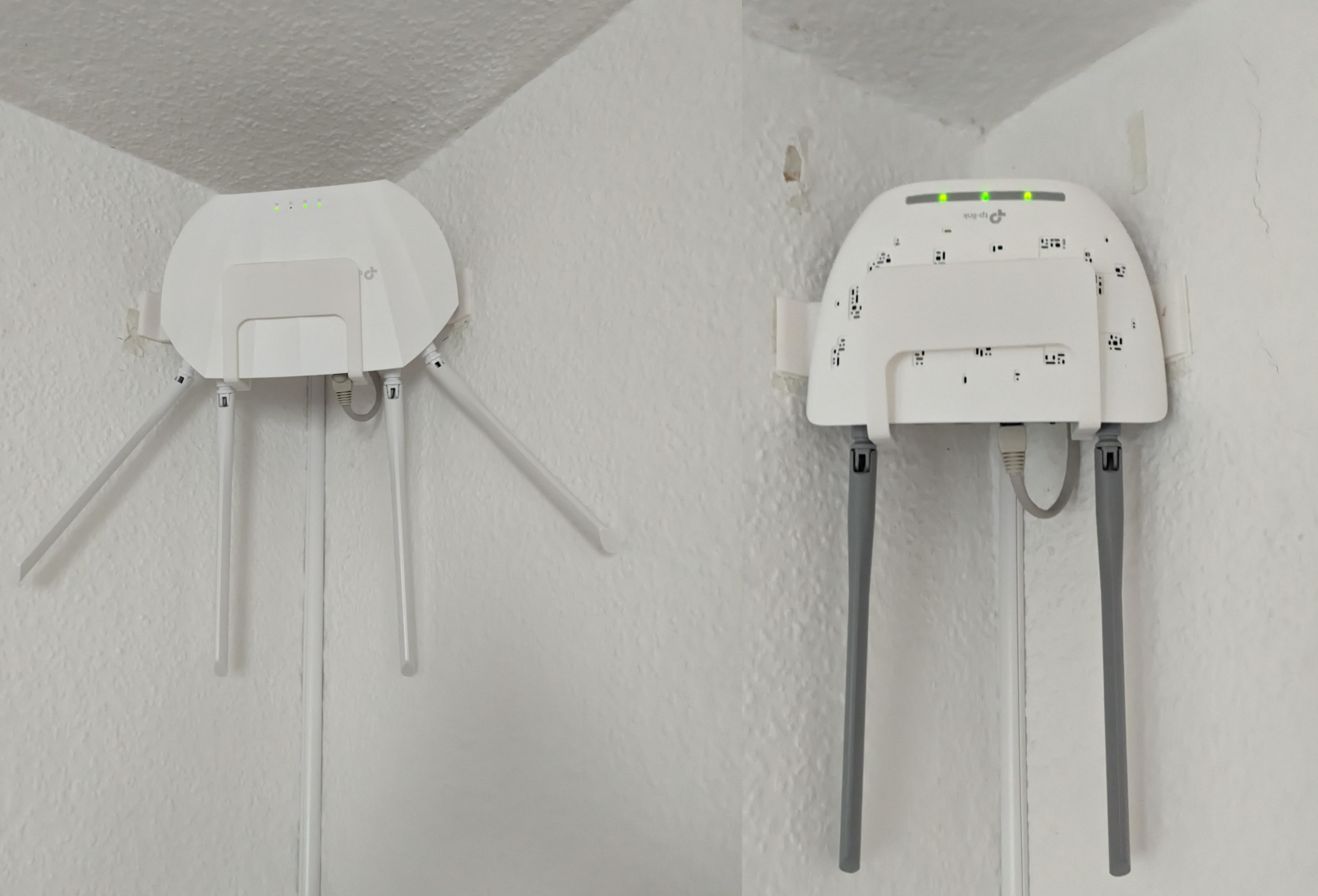 Wall corner brackets for TP Link TL-WA801ND and TL-WA1201