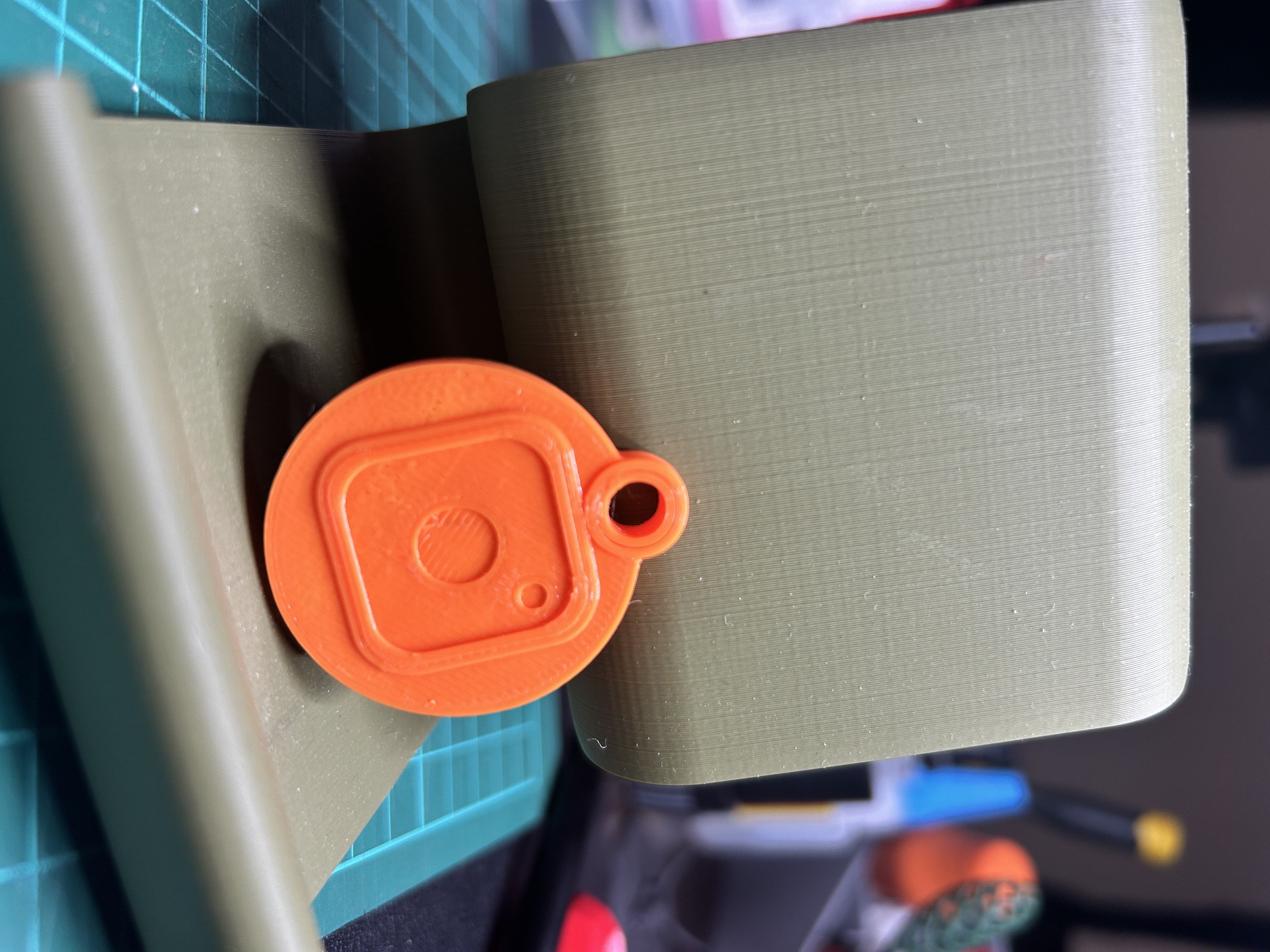 Instagram NFC Keychain – 25×1mm Tag Slot | PETG Ready