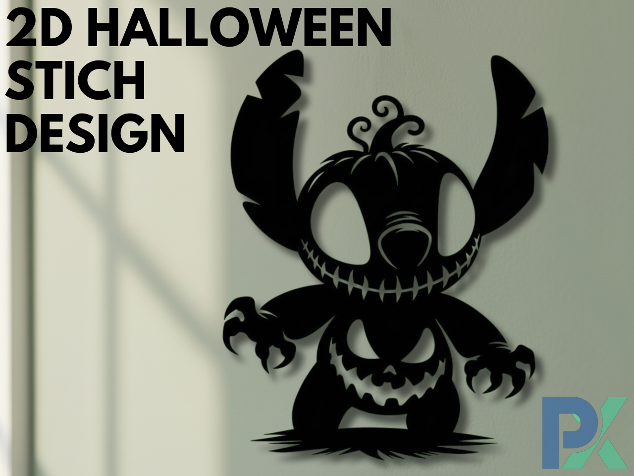 2D Halloween Stich Design