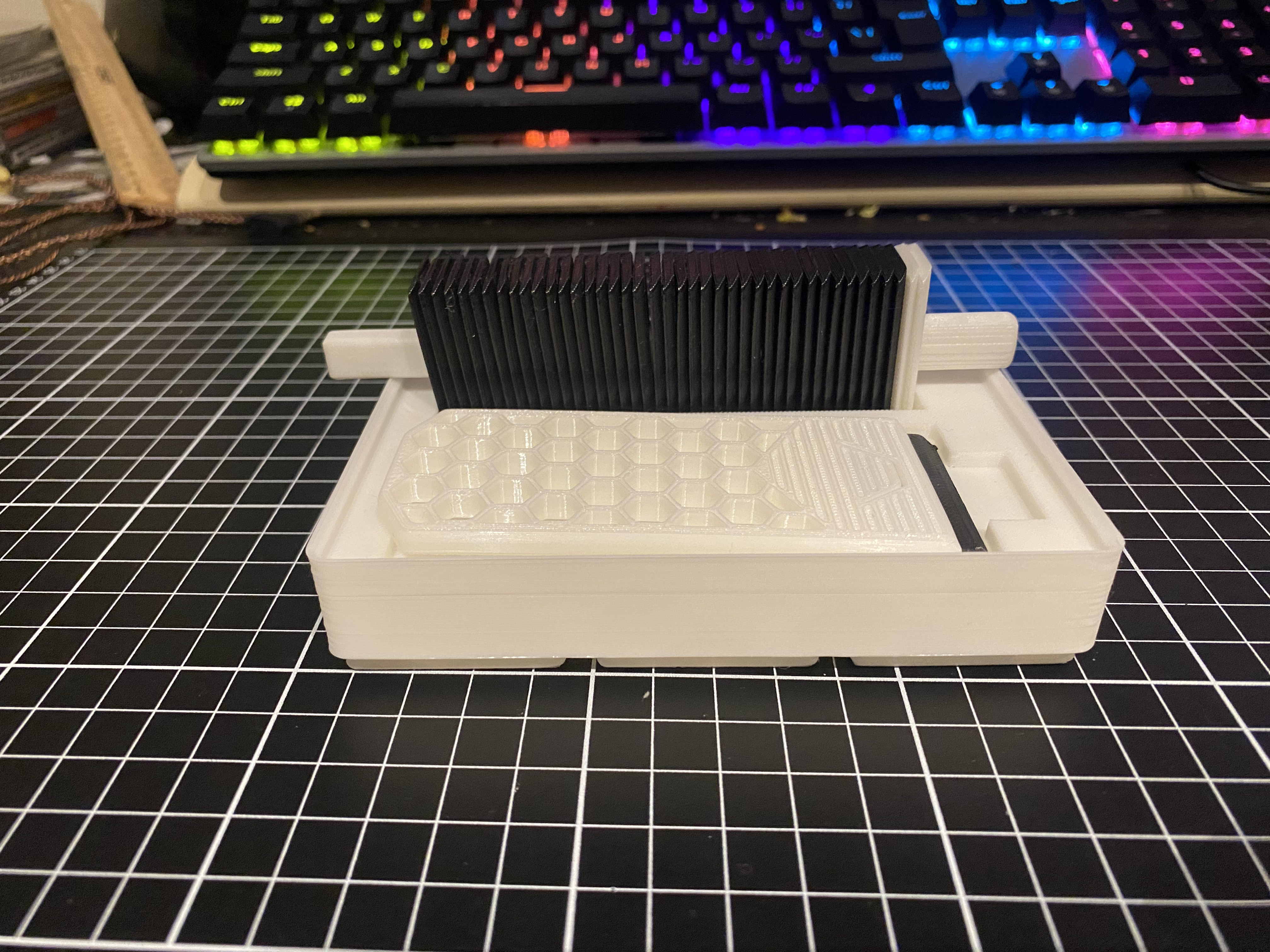 Gridfinity bin for ThreeD-Micheals optimized bedscraper and blades — miniatura 4