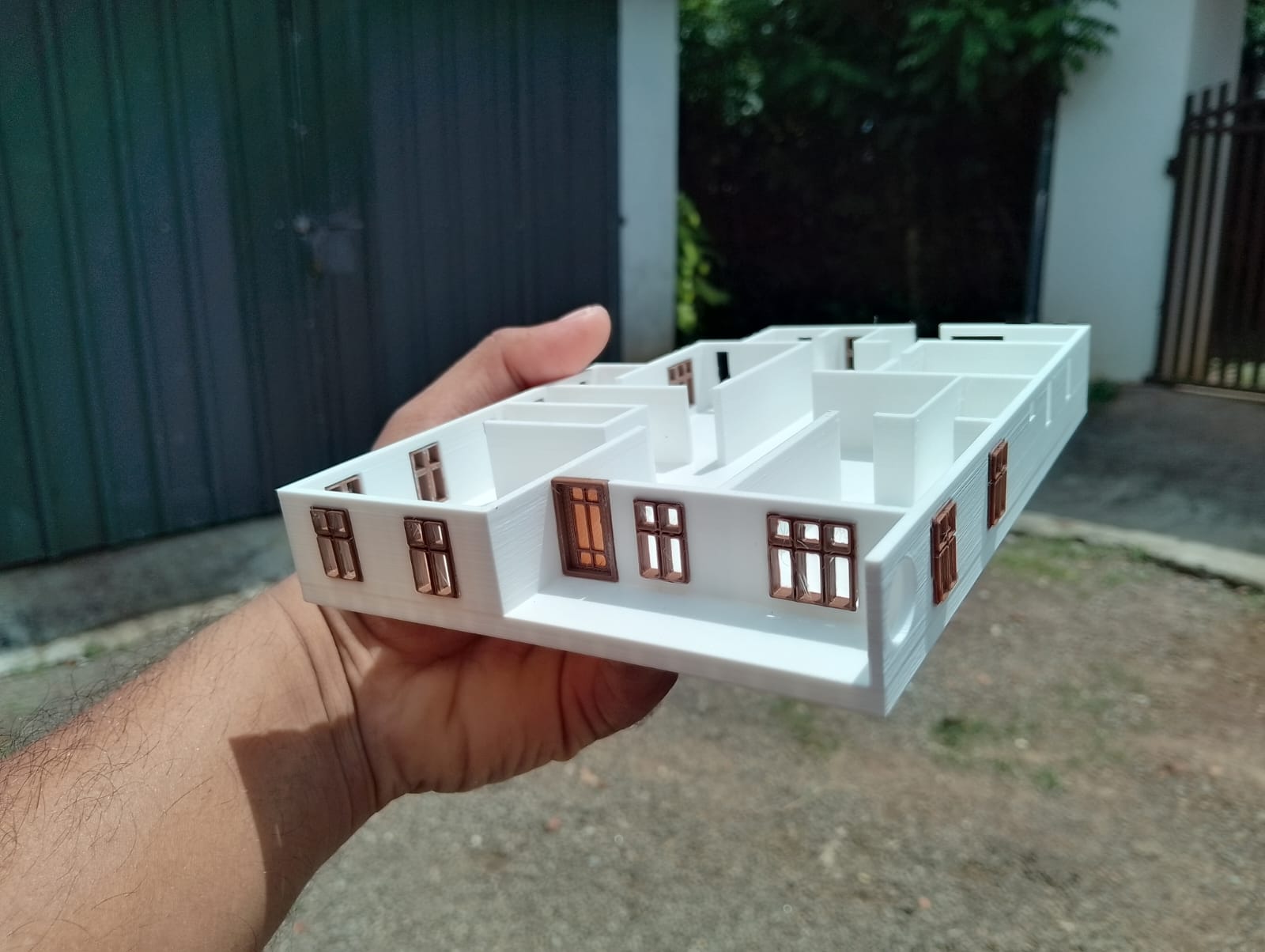 AKR ENGINEERING DESIGNS 3D PRINTED TWO STOREY HOUSE DETAILED MINIATURE PH:9961443300