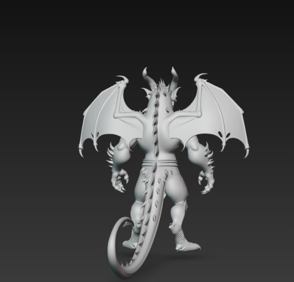 winged humanoid dragon — thumbnail 3
