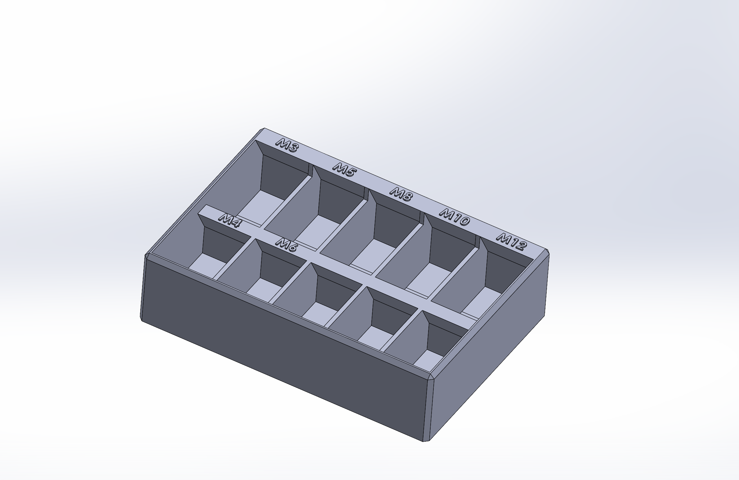 Schraubensortierbox (metrisch) | Screw organizer box (metric)
