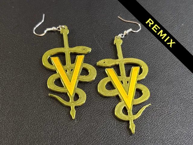 Veterinary Caduceus Earrings