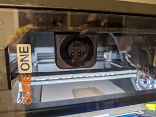 Round hygrometer holder for prusa core one