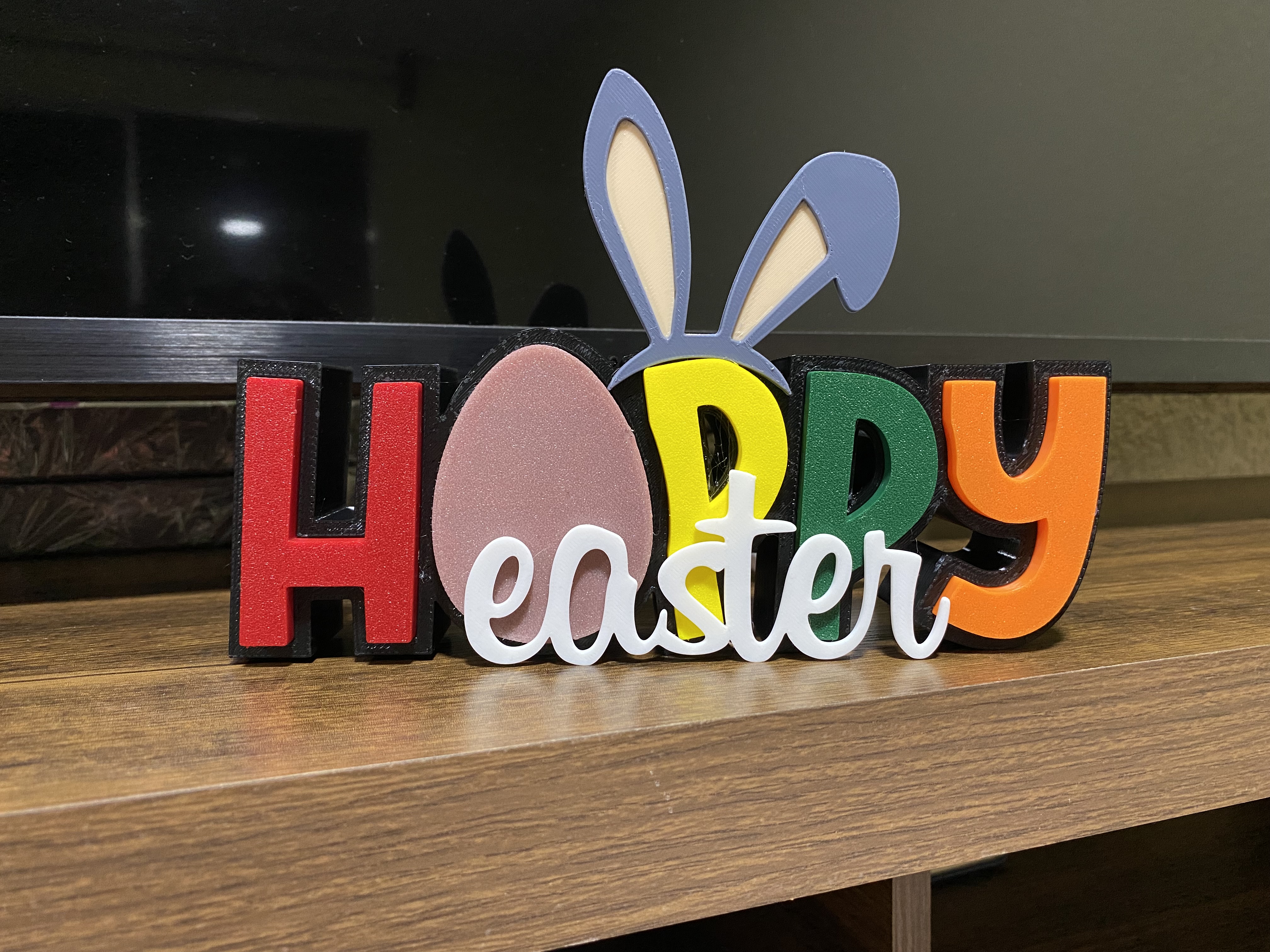 Miniatura 3 do modelo 3D Hoppy Easter Sign