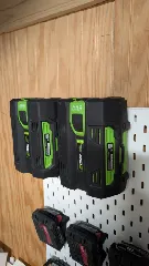 Ego Battery Holder For SKADIS Pegboard